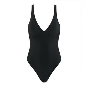 CUUP Black One Piece Swimsuit with Elegant Necklines
